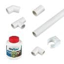 21.5mm / 3/4" - Overflow Drain Pipe and Fittings