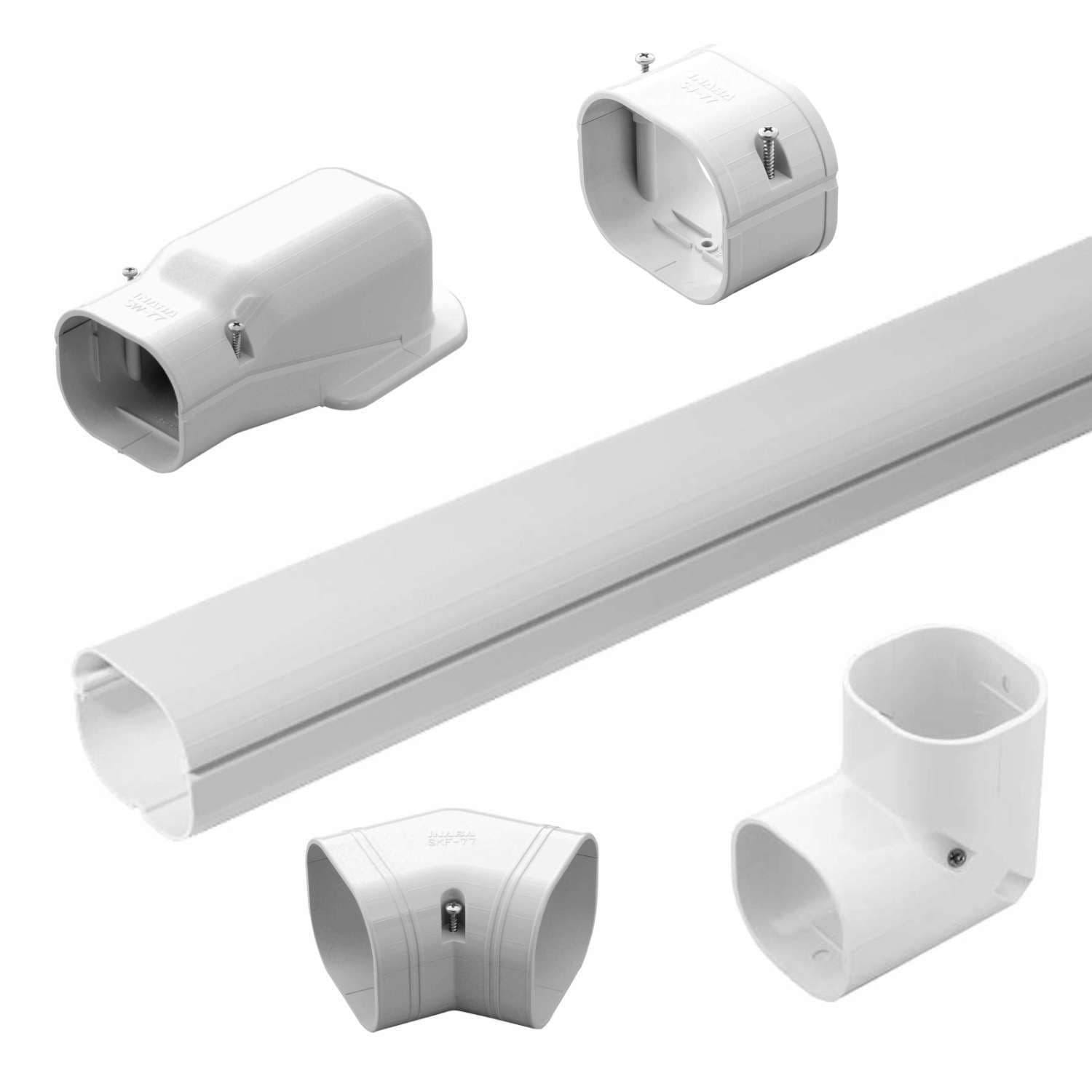 White Trunking & Fittings 75mm x 63mm