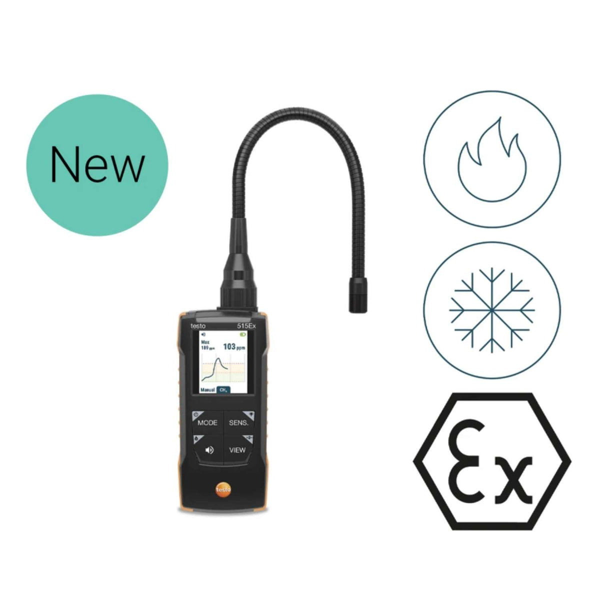 Testo 515 Ex Combination leak detector Gas and Refrigeration
