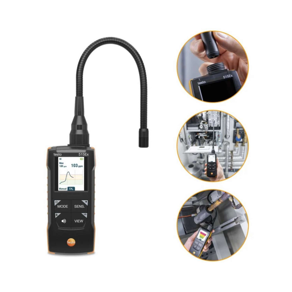 Testo 515 Ex Combination leak detector Gas and Refrigeration