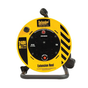 240V Cable Reel Extension Lead 20m 4 Sockets