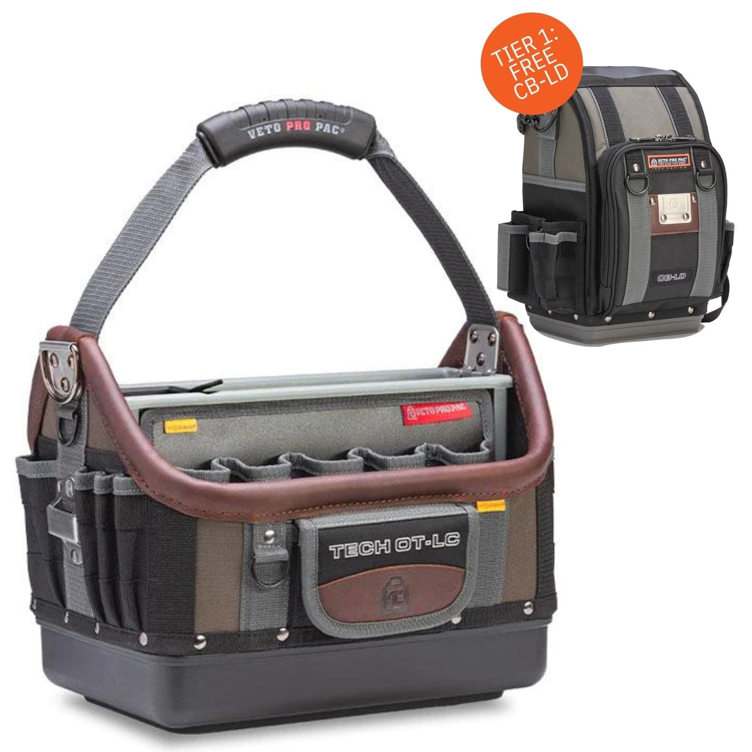 Veto Pro Pac Tech OT LC Open Top Tool Bag with Centre Box