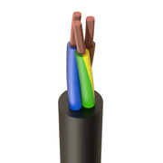 Flex Cable 3 core 2.5mm Black PER METRE