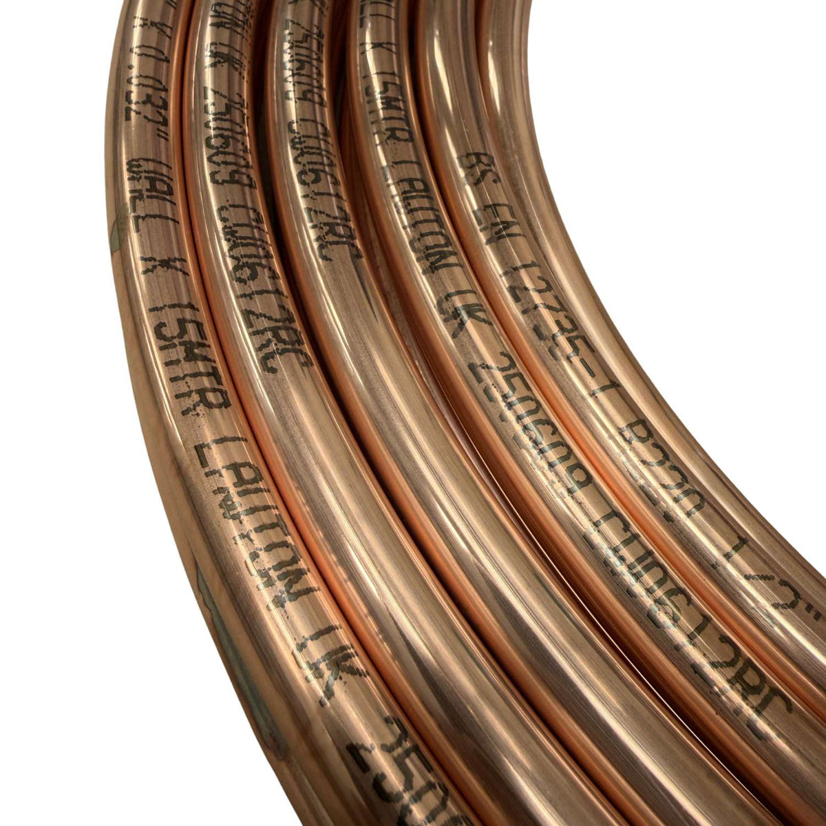 UK Refrigeration Copper Tube - 6m Coils 1/4"