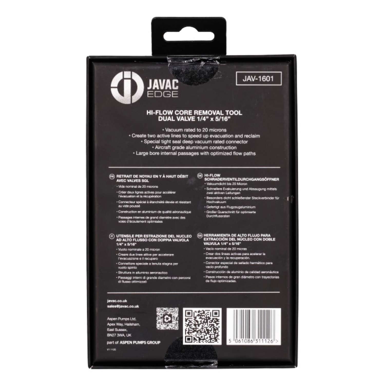 Javac Edge Hi-Flow Core Removal Y Tool Dual Valve