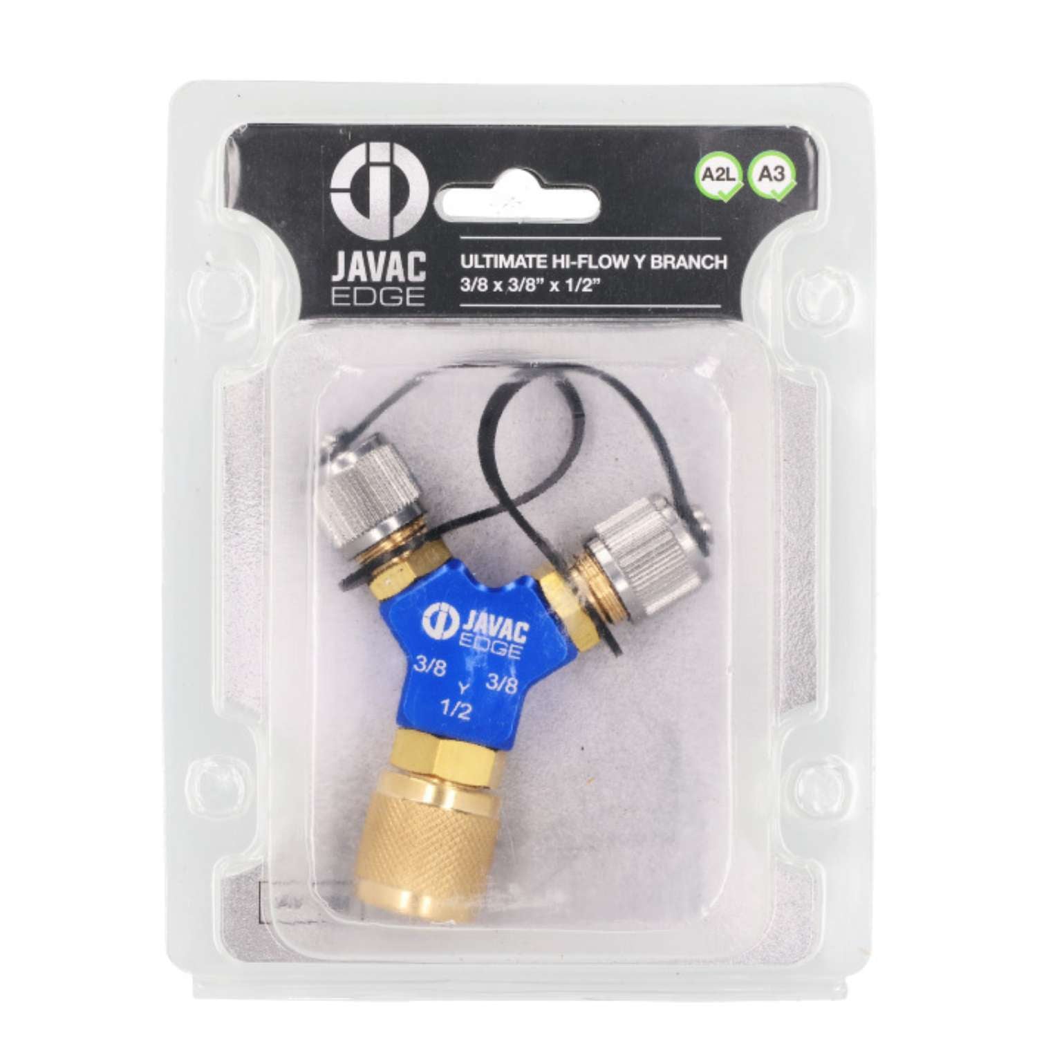 Javac Edge Ultimate Hi-Flow Y Fitting Series 3/8 x 3/8 x 1/2"