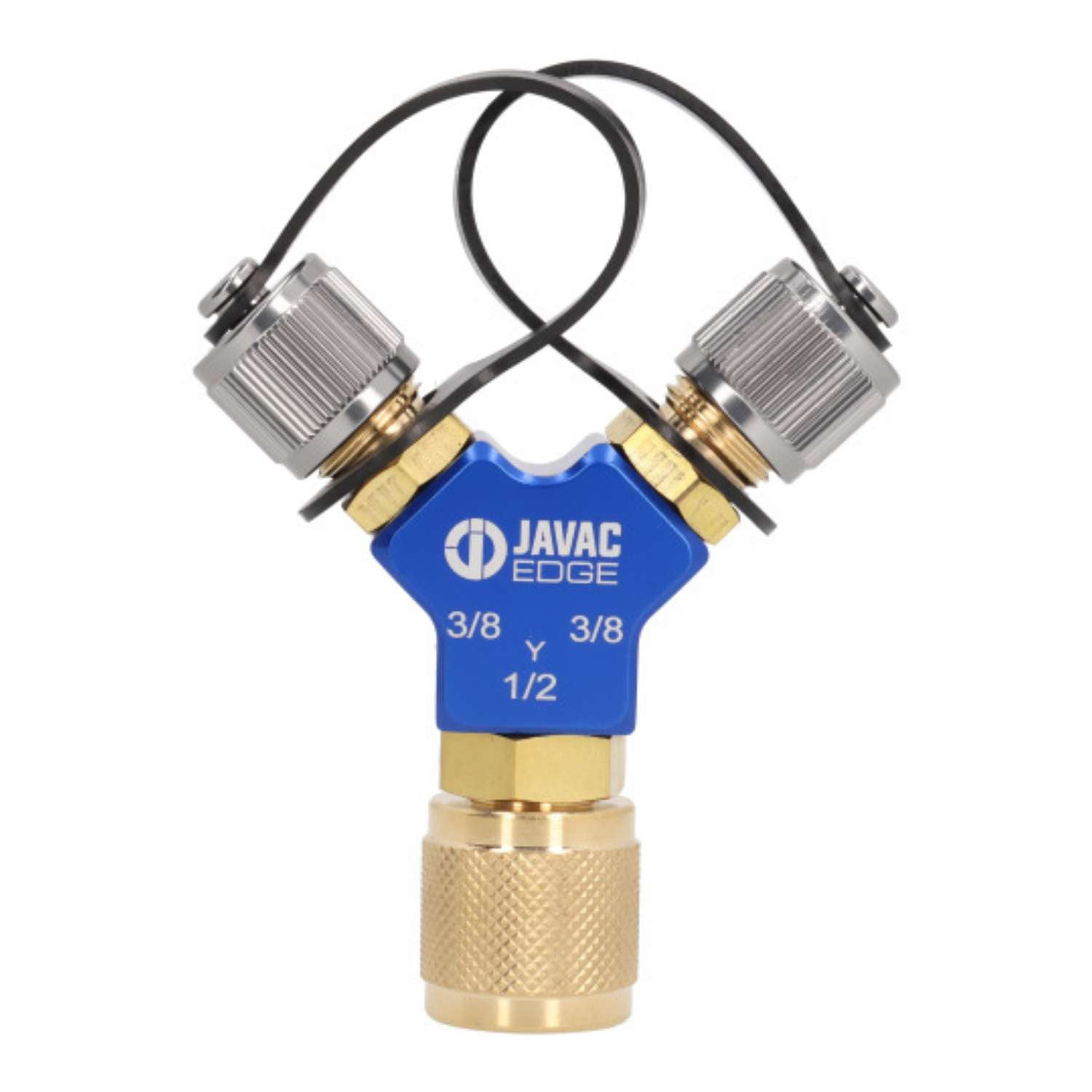 Javac Edge Ultimate Hi-Flow Y Fitting Series 3/8 x 3/8 x 1/2"