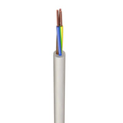 Flex Cable 3 core 2.5mm White 100m