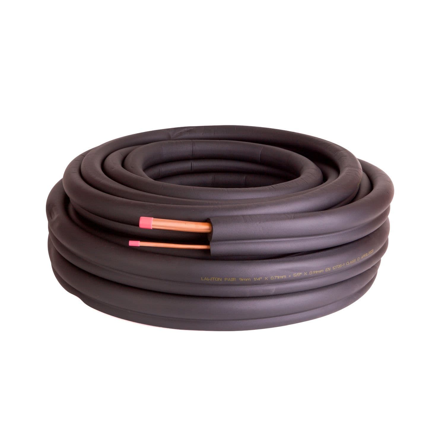 Refrigeration AC Lagged Copper Tube Pair 20m 5/8" 1/4"