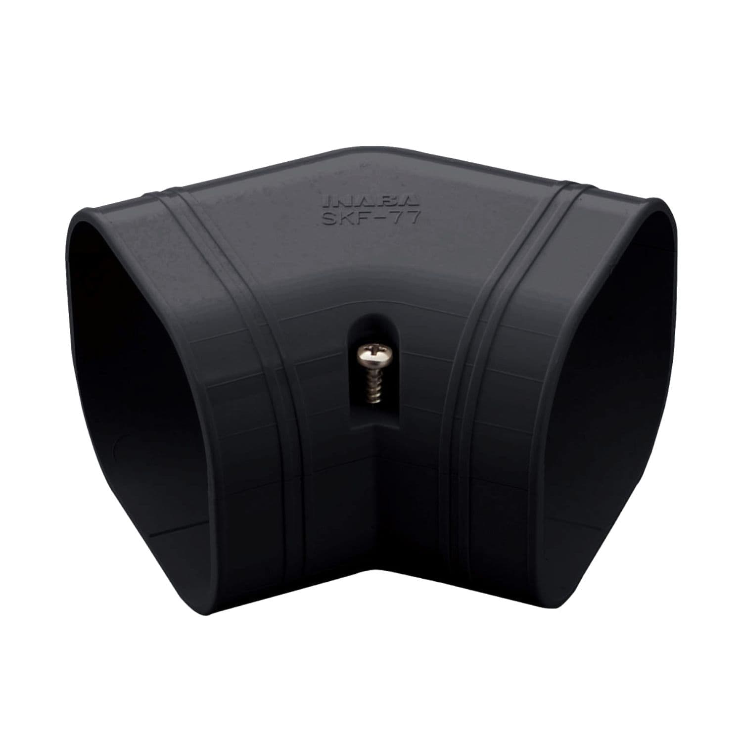Black Trunking 75x63mm 45 Flat Bend
