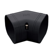 Black Trunking 75x63mm 45 Flat Bend