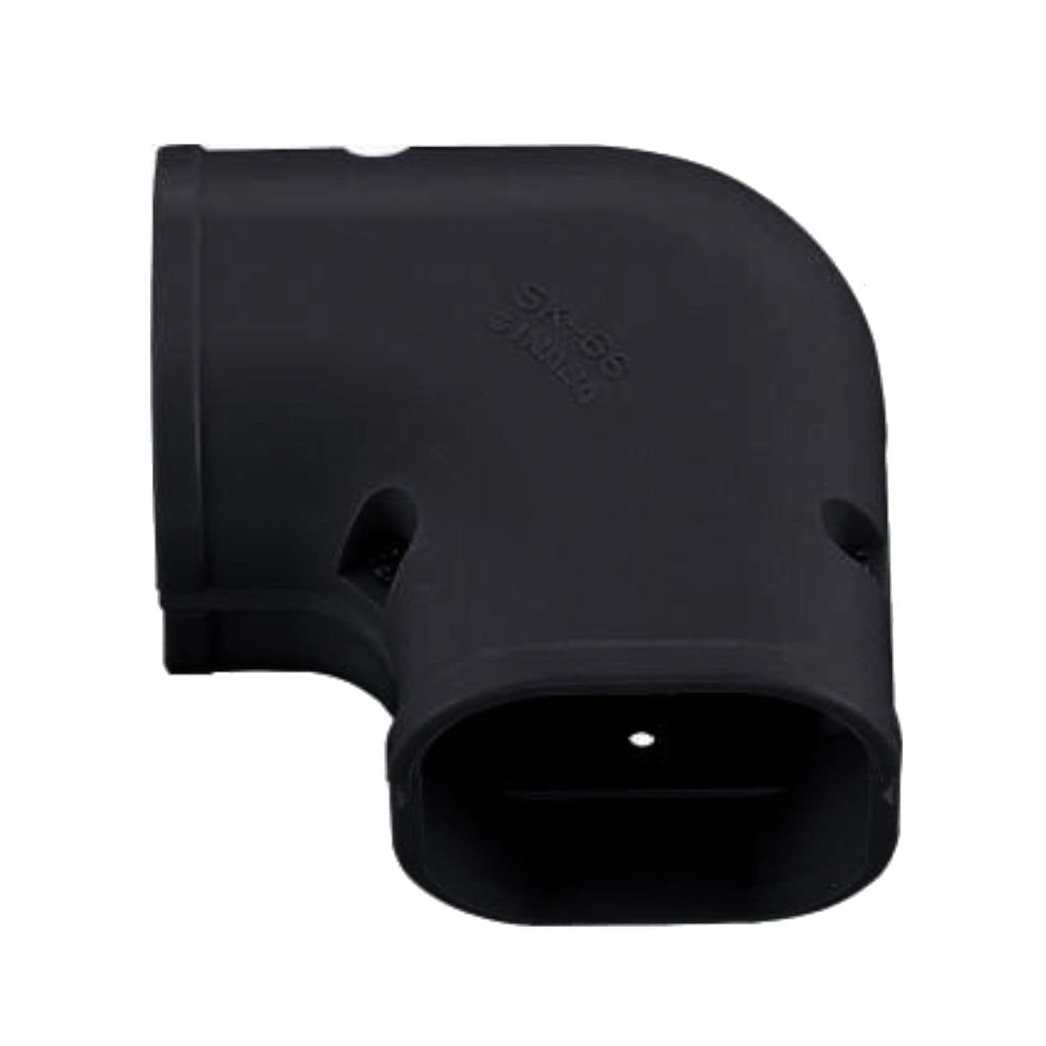 Black Trunking 75x63mm Flat 90 Bend