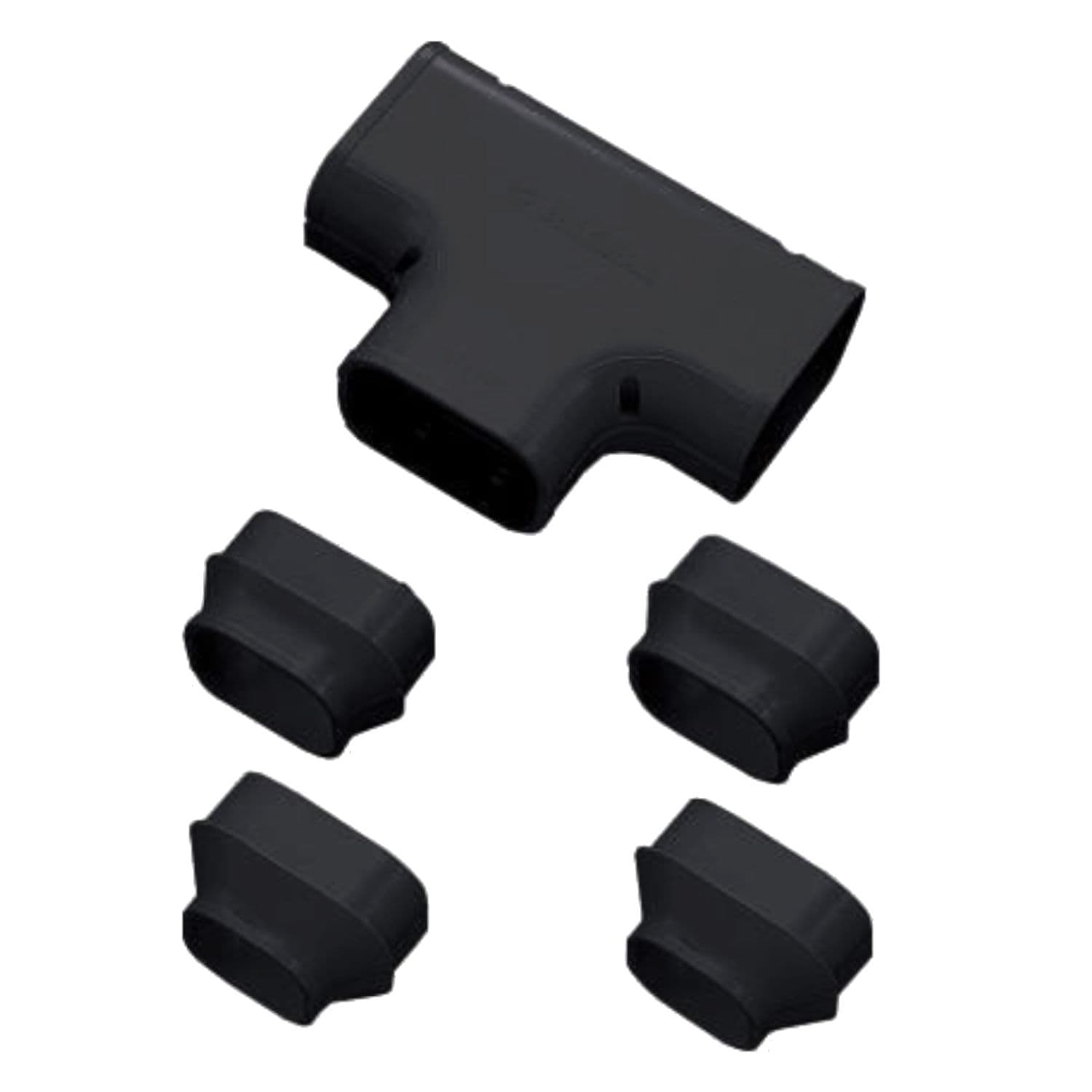 Black Trunking 75x63mm T Joint
