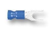 Blue Crimp 4mm Fork-Bag of 100