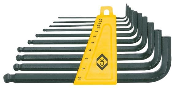 C.K Ball End Hexagon Key Metric Set Of 10