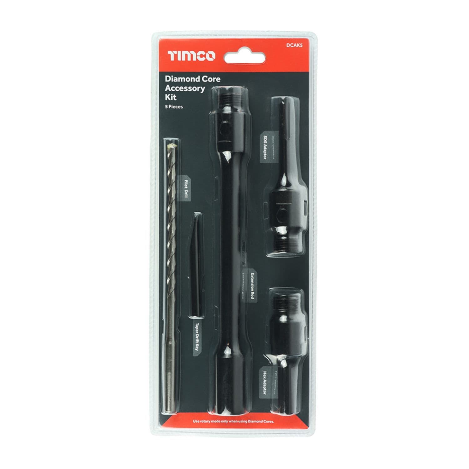 Dry Diamond Core Accessory Kit 5pcs