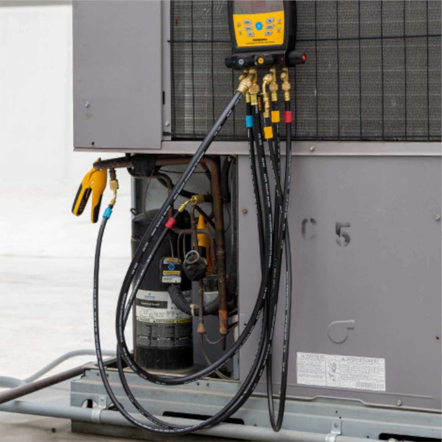 Fieldpiece Refrigeration Ball Valve Hose Set 1/4 3 Pk