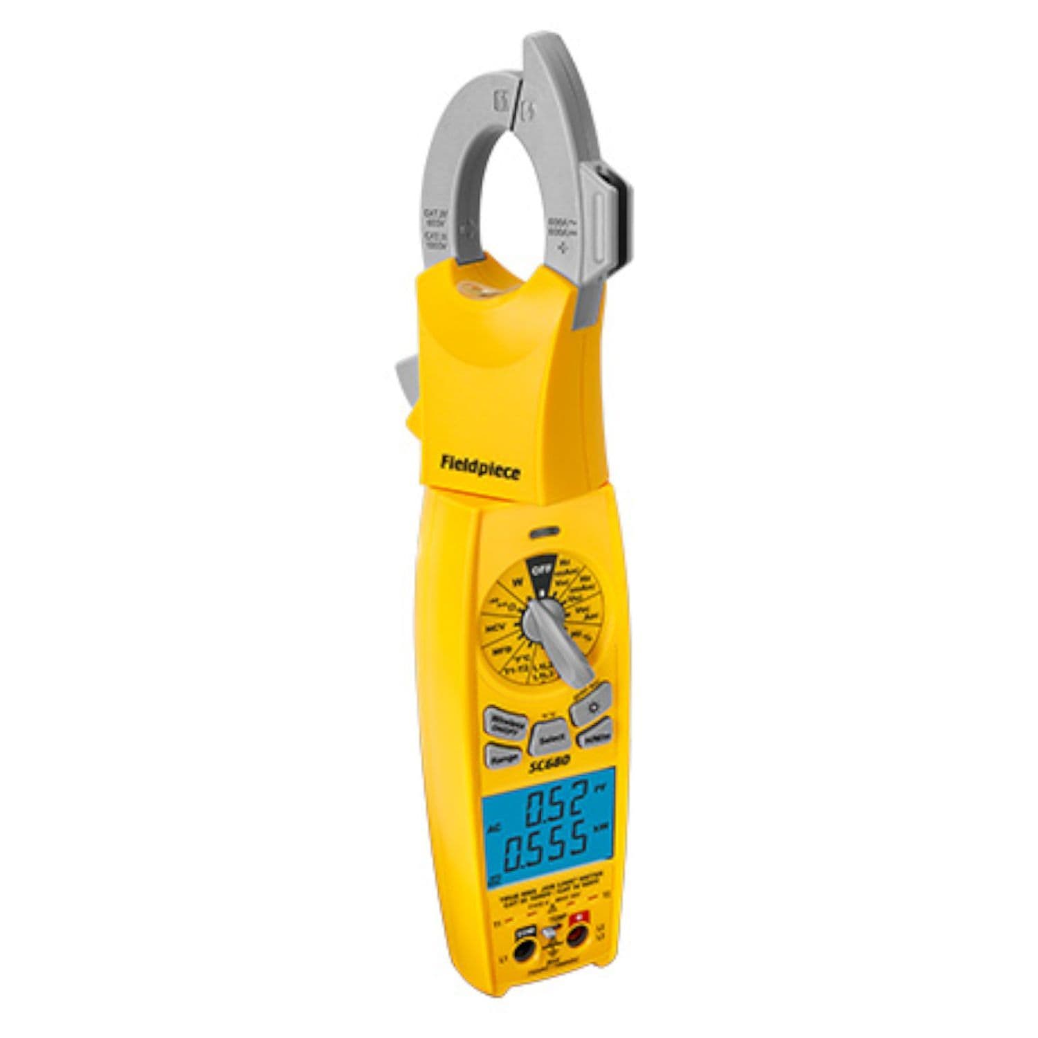 Fieldpiece SC680 Swivel Clamp Meter Dual Display 600 AC/DC