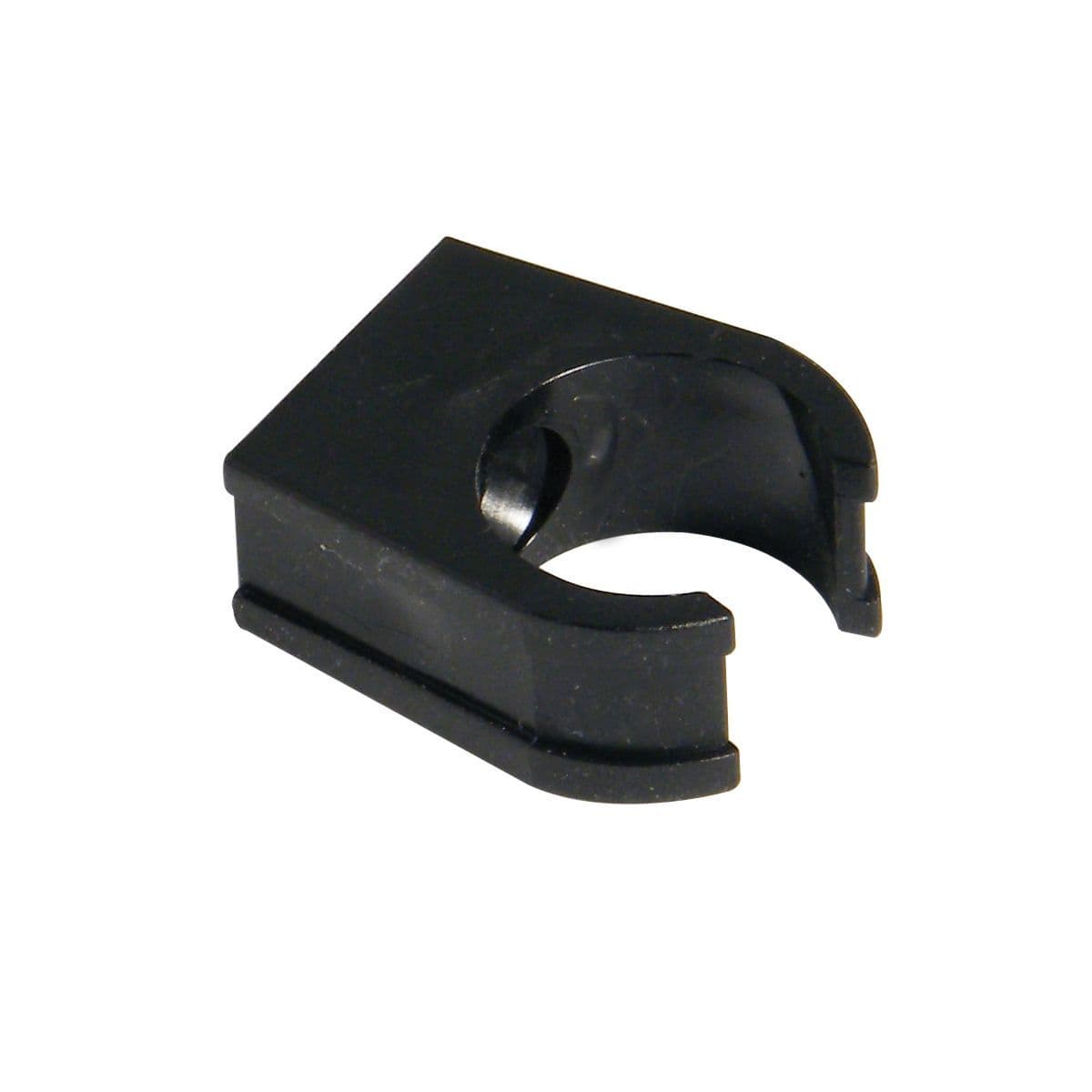 FloPlast Black Overflow Drain Wall Clips 21.5mm 10 Pack