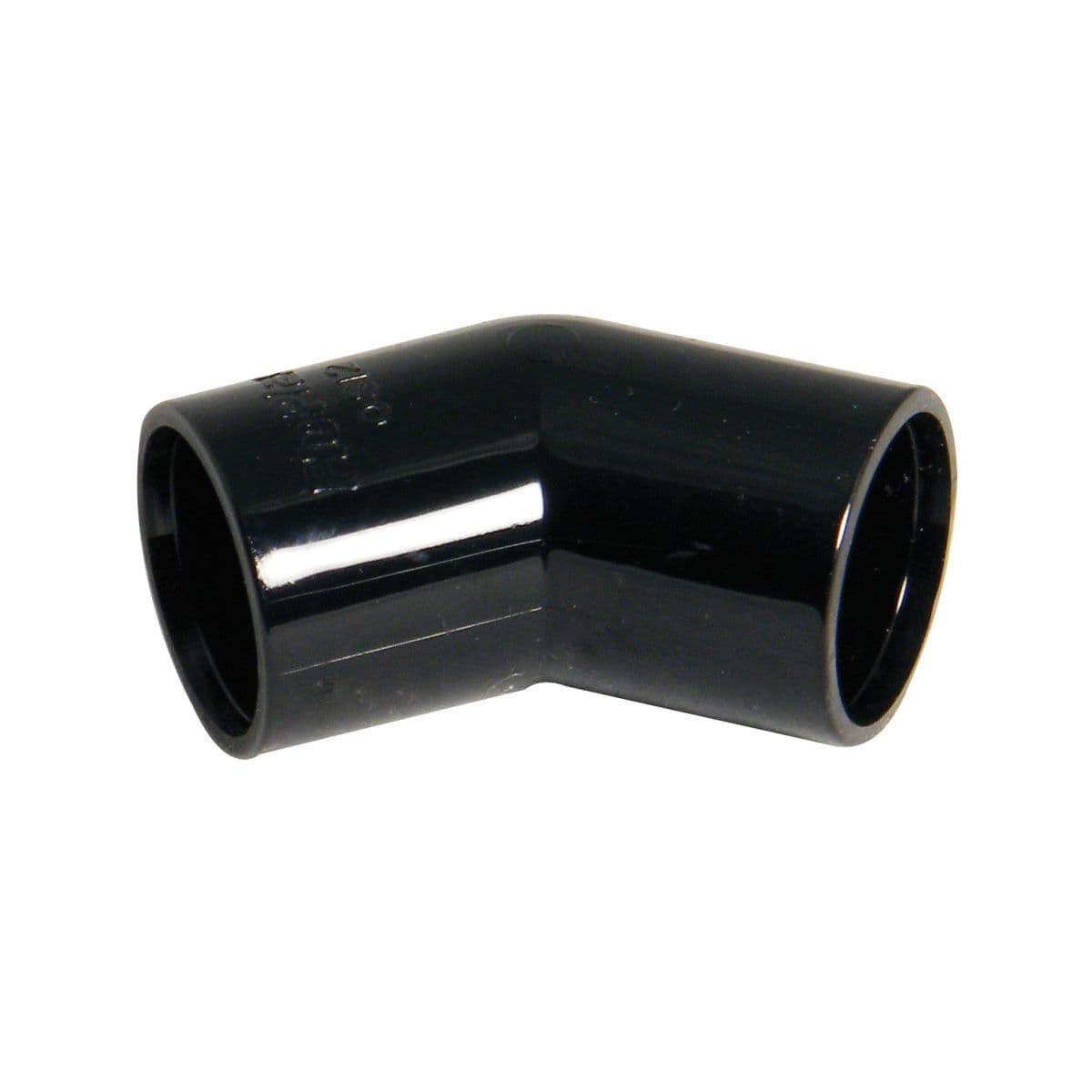 FloPlast Overflow 45° Bends Elbows Black 21.5mm