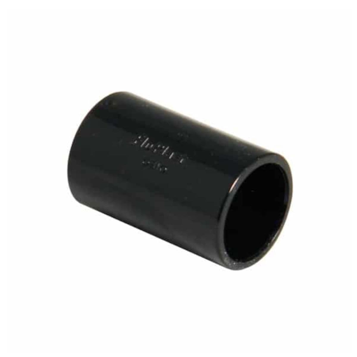 FloPlast Straight Overflow Connector Black 21.5mm