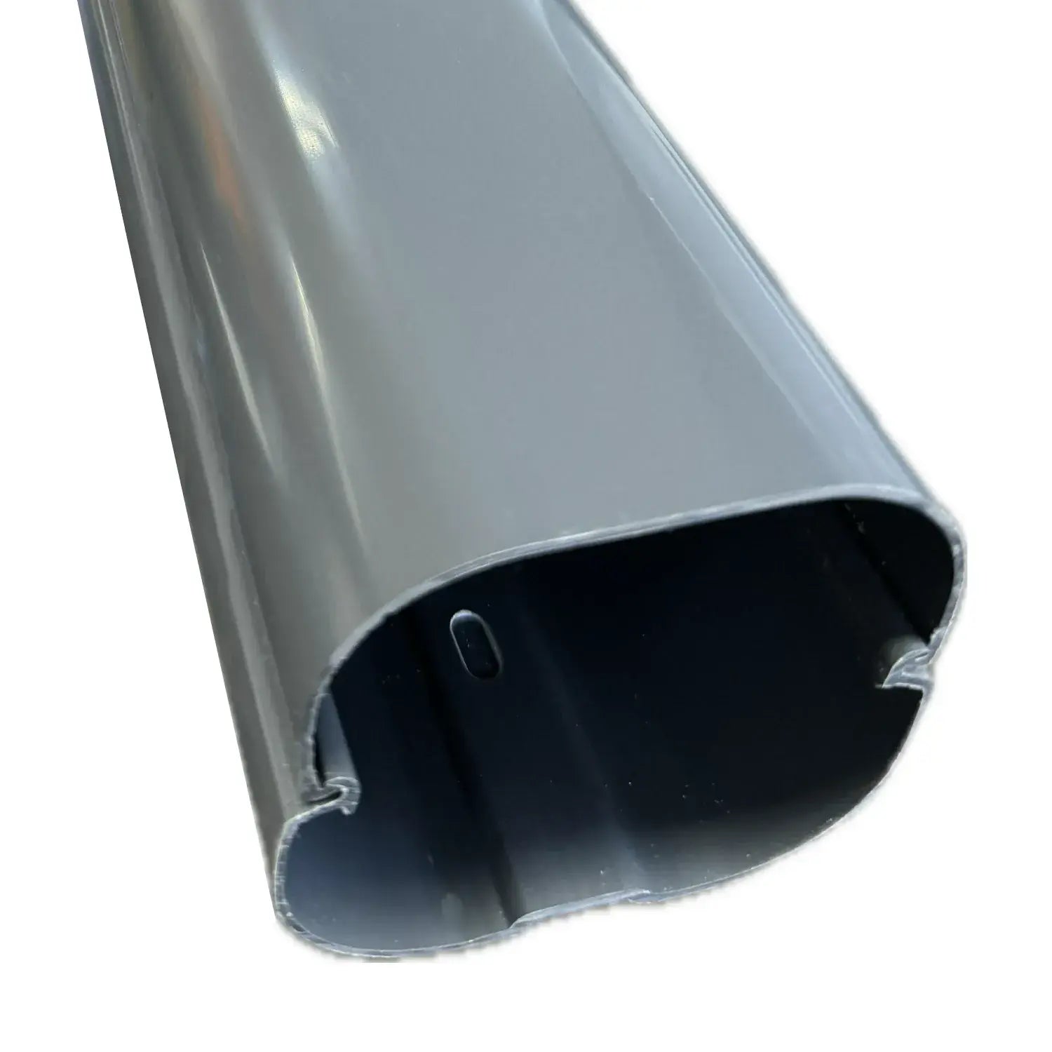 Grey Pipe Cable Trunking 70x64mm 2m Box of 8