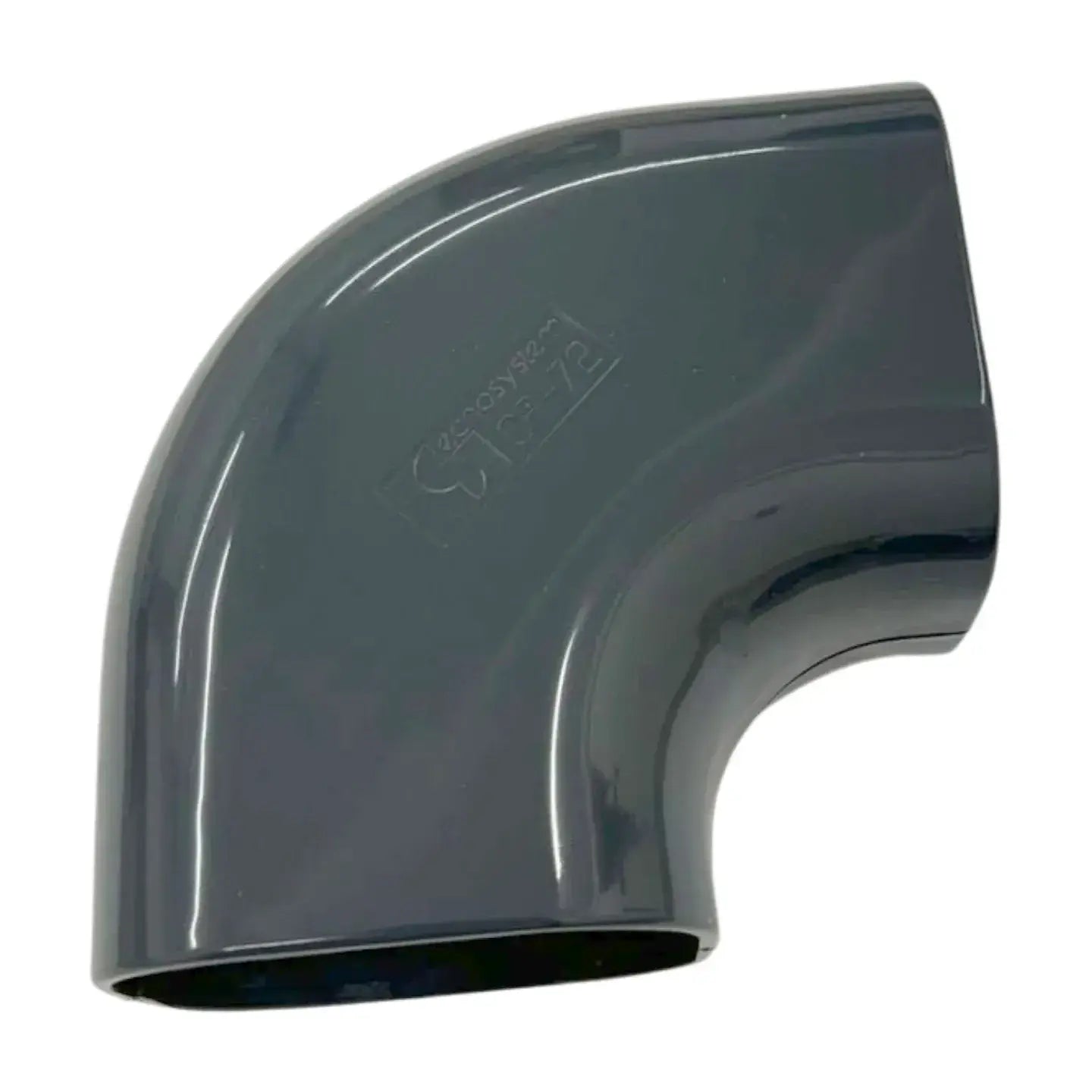 Grey Trunking 70x64mm Flat 90 Elbow