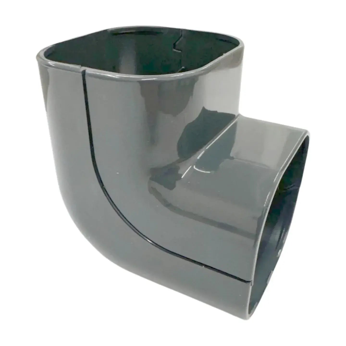 Grey Trunking 70x64mm Internal External 90 Elbow