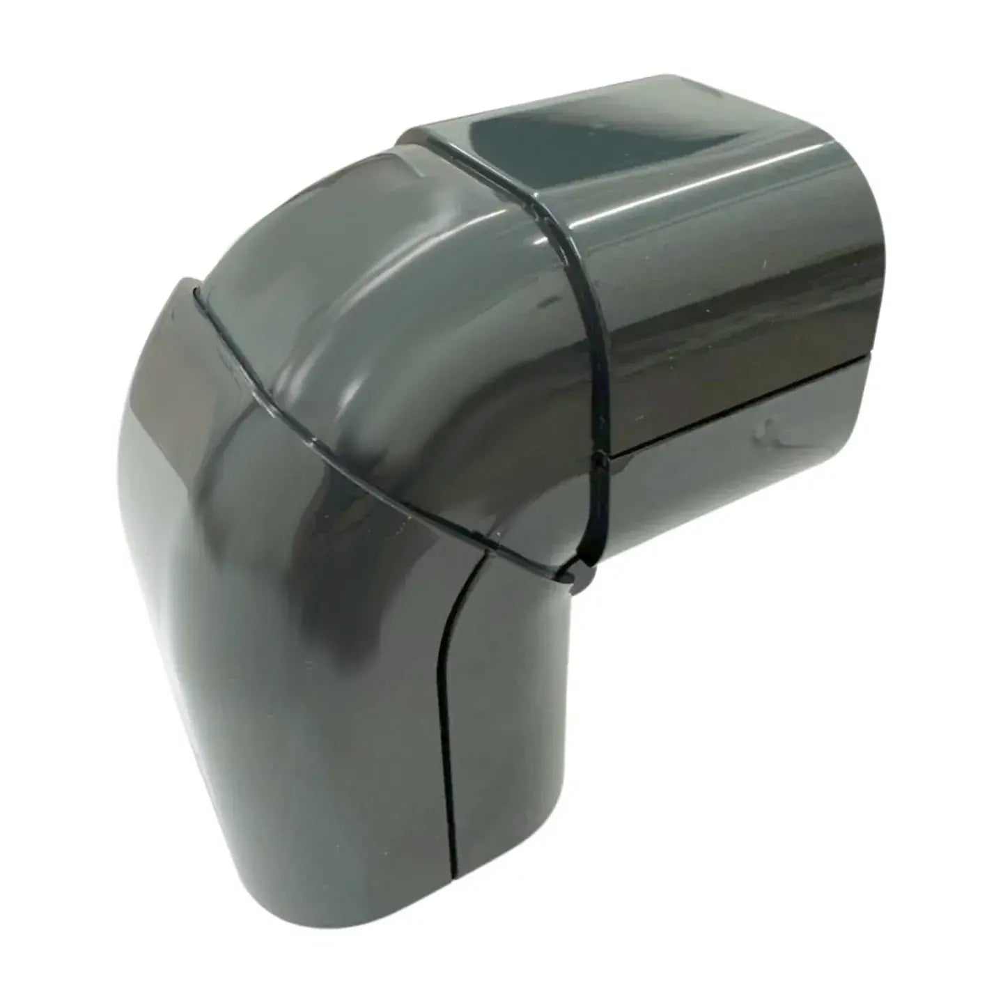 Grey Trunking 70x64mm Internal External Adjustable Elbow