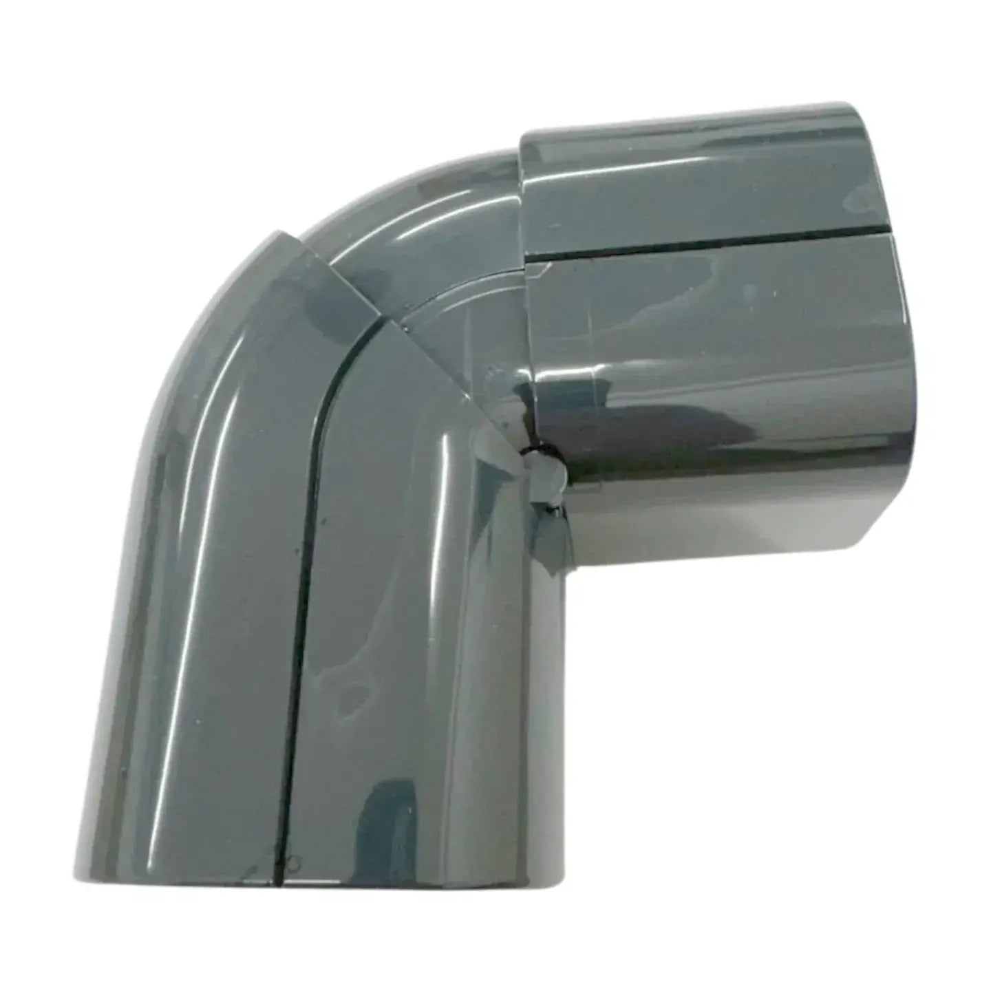 Grey Trunking 70x64mm Internal External Adjustable Elbow