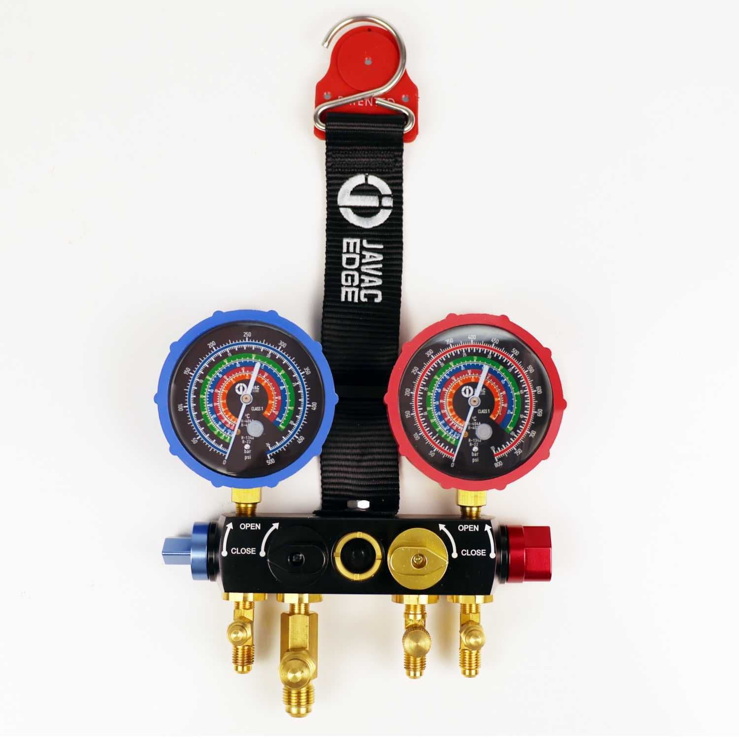 Javac Edge Refrigeration Manifold Gauge Set 4V Multi Gas