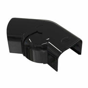 Optima Black Trunking 75mm Adjustable Flat Bend 45' to 90'