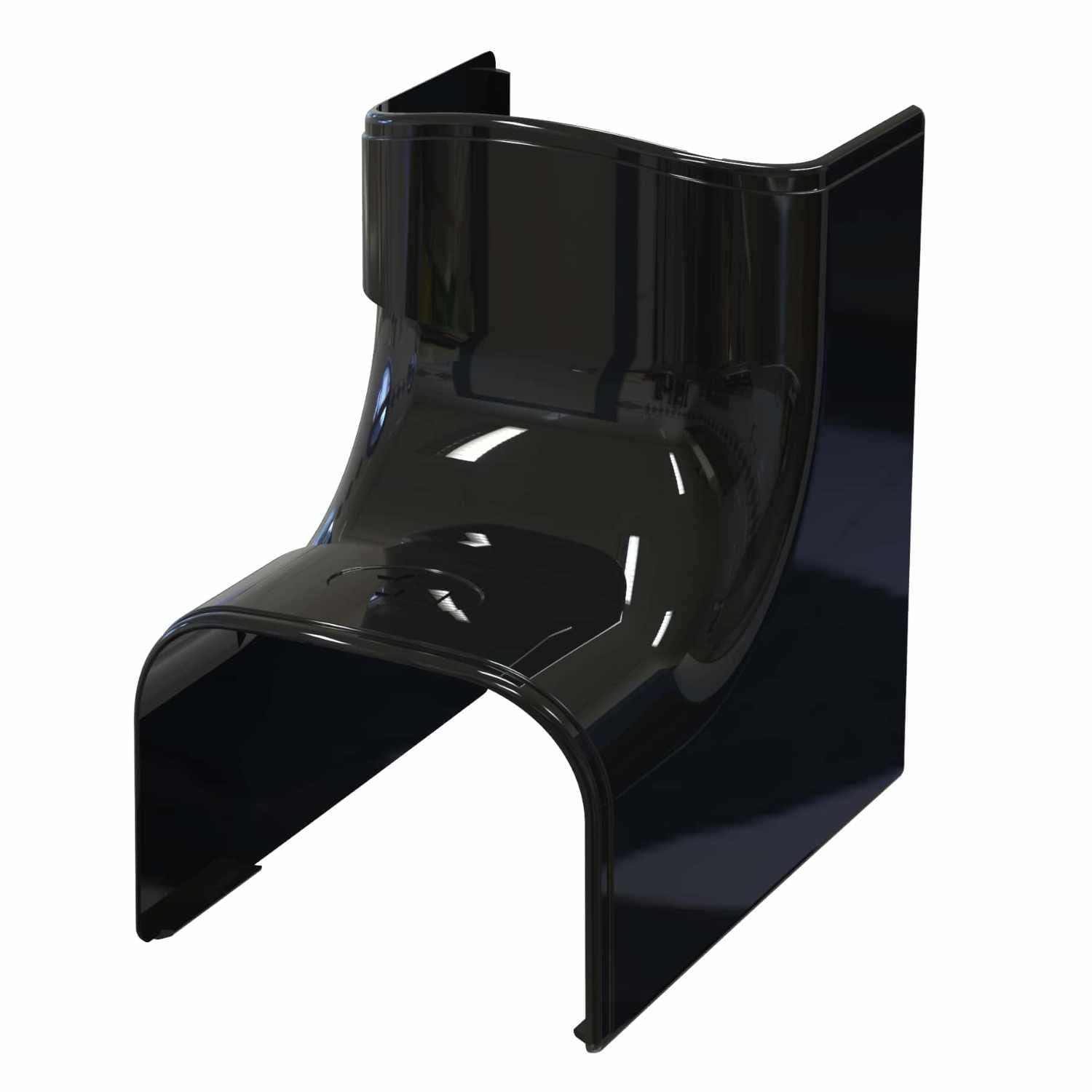 Optima Black Trunking Internal 90 Bend