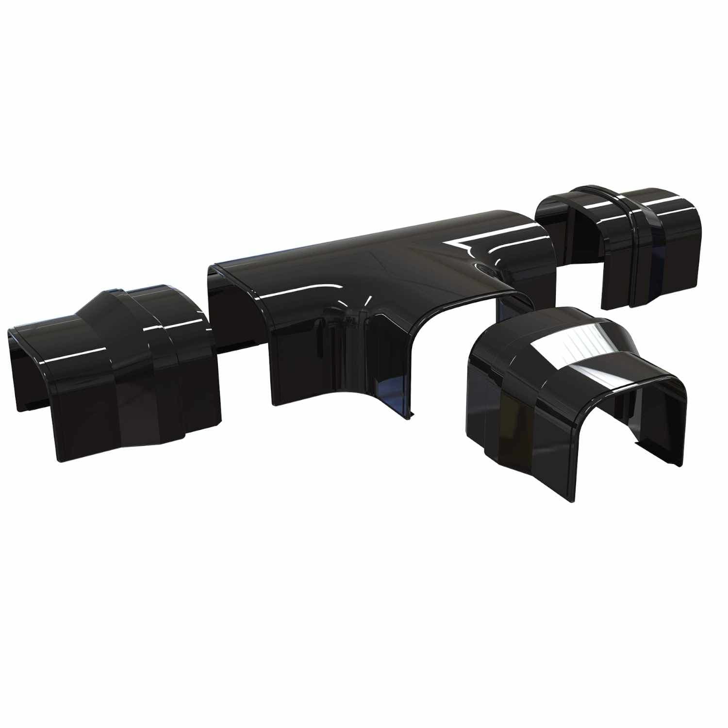 Optima Black Trunking Tee Piece