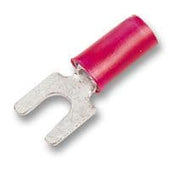 Red Crimp 3mm Fork-Bag of 100