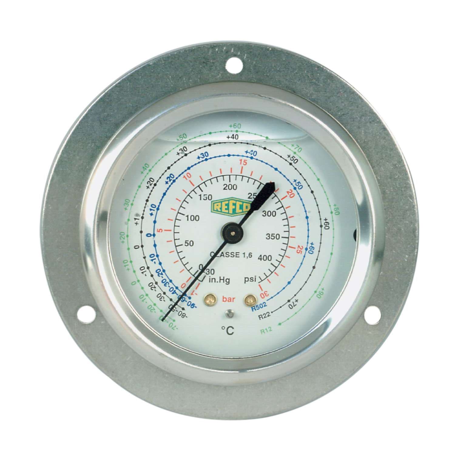 Refco Bourdon Type Pressure Gauges Front Mount
