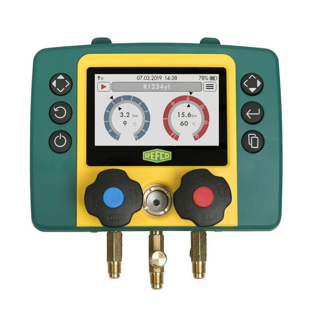 Refco Refmate Air Con Refrigeration Digital Manifold 2 Way