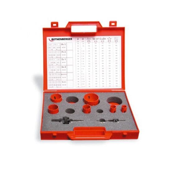Rothenberger Bi-metal Holesaw Set 19-22-29-38-44-57mm