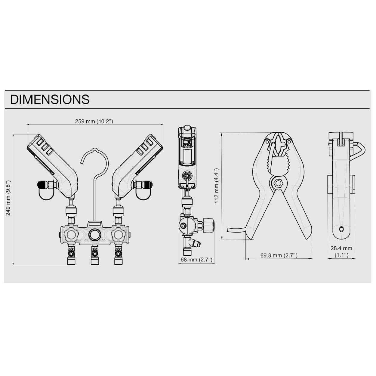 Si-RM13 Combined Manifold with Smart Wireless Probes
