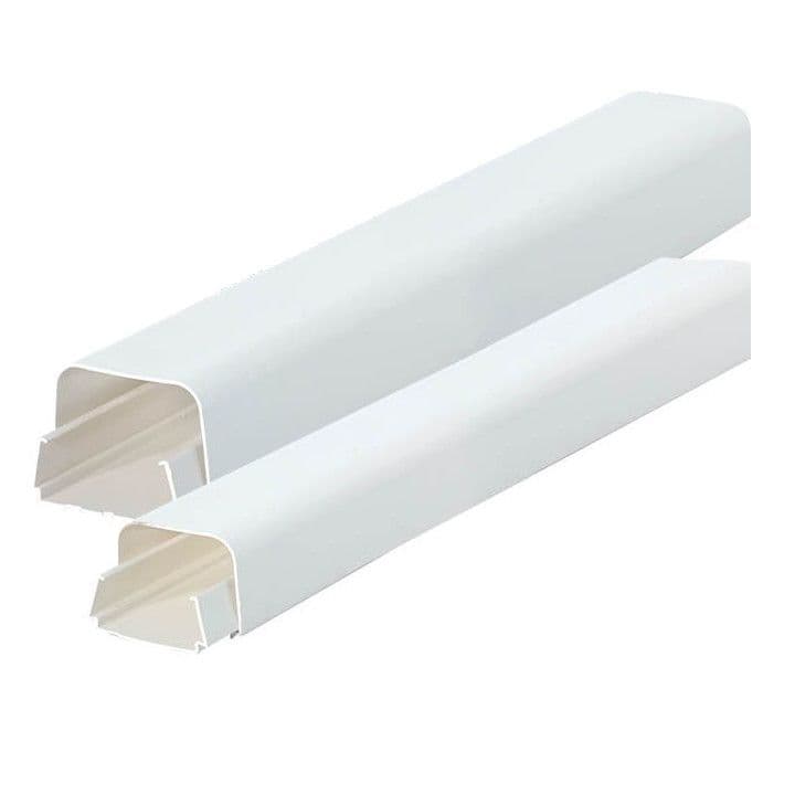 White Cable Pipe Trunking 110mm x 75mm