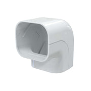 White Trunking 70x64mm Internal External 90 Elbow