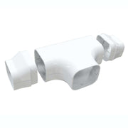White Trunking 70x64mm Tee Branch