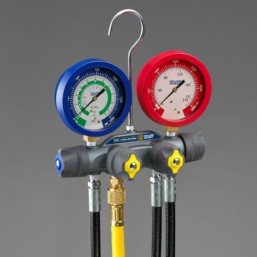 Yellow Jacket TITAN CO² R744 Manifold and hoses
